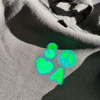 Neon green 'SOSA' logo on black hoodie