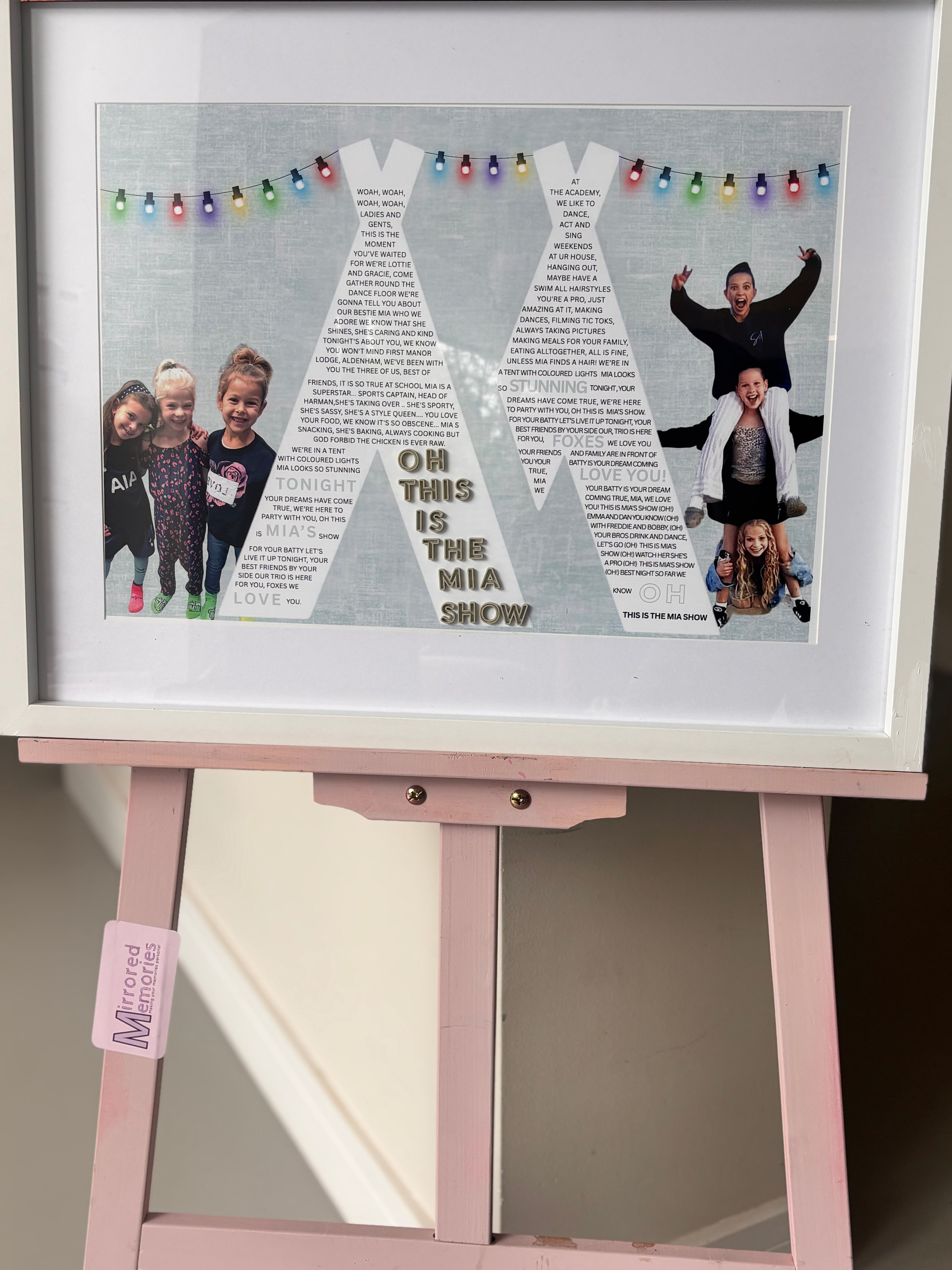 Framed Speech Gift with Photos