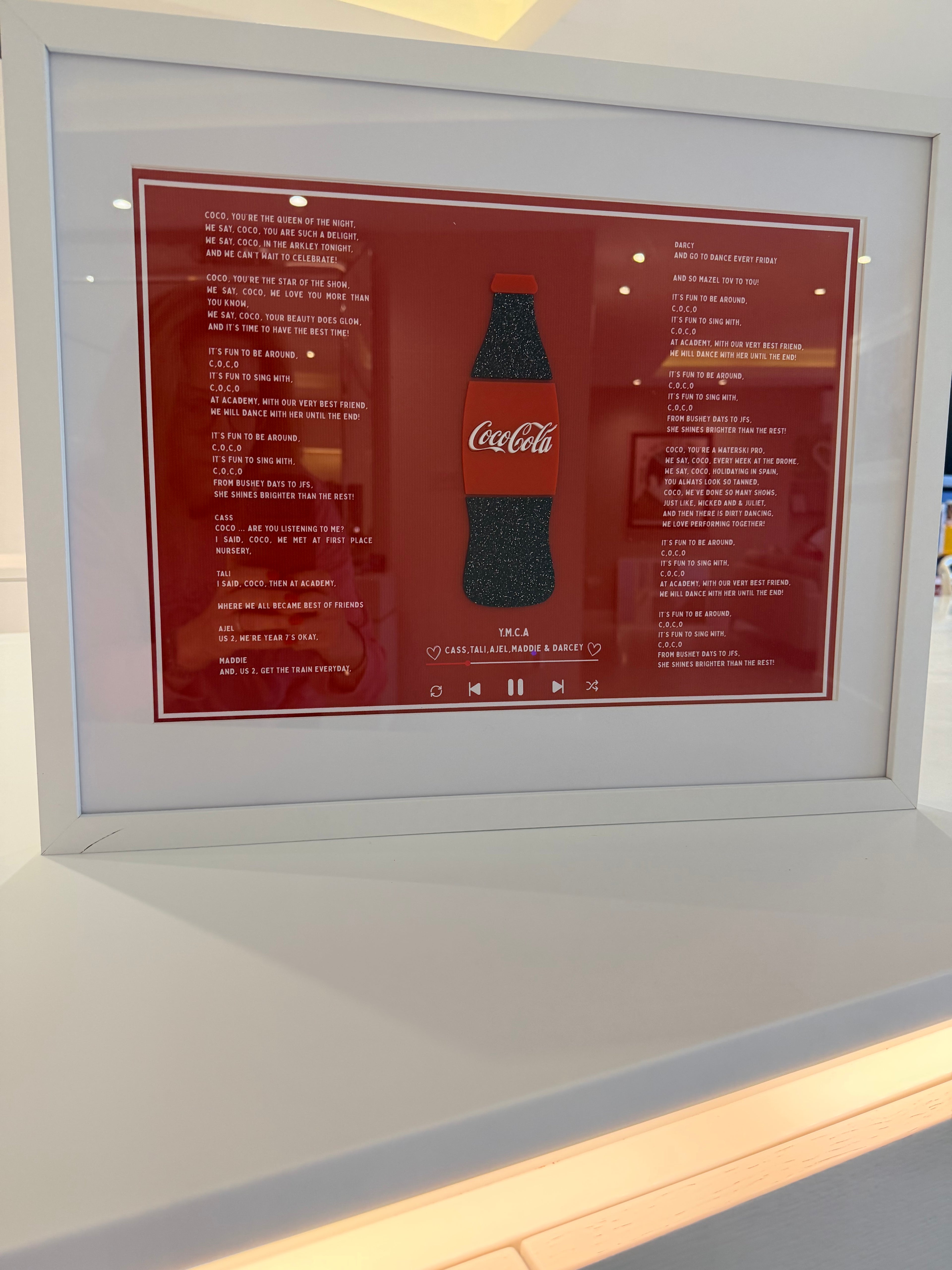 Framed Speech Gift with Photos