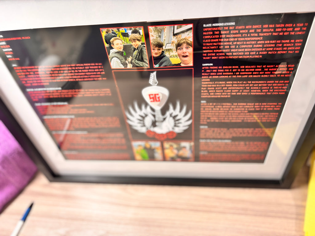 Framed Speech Gift with Photos