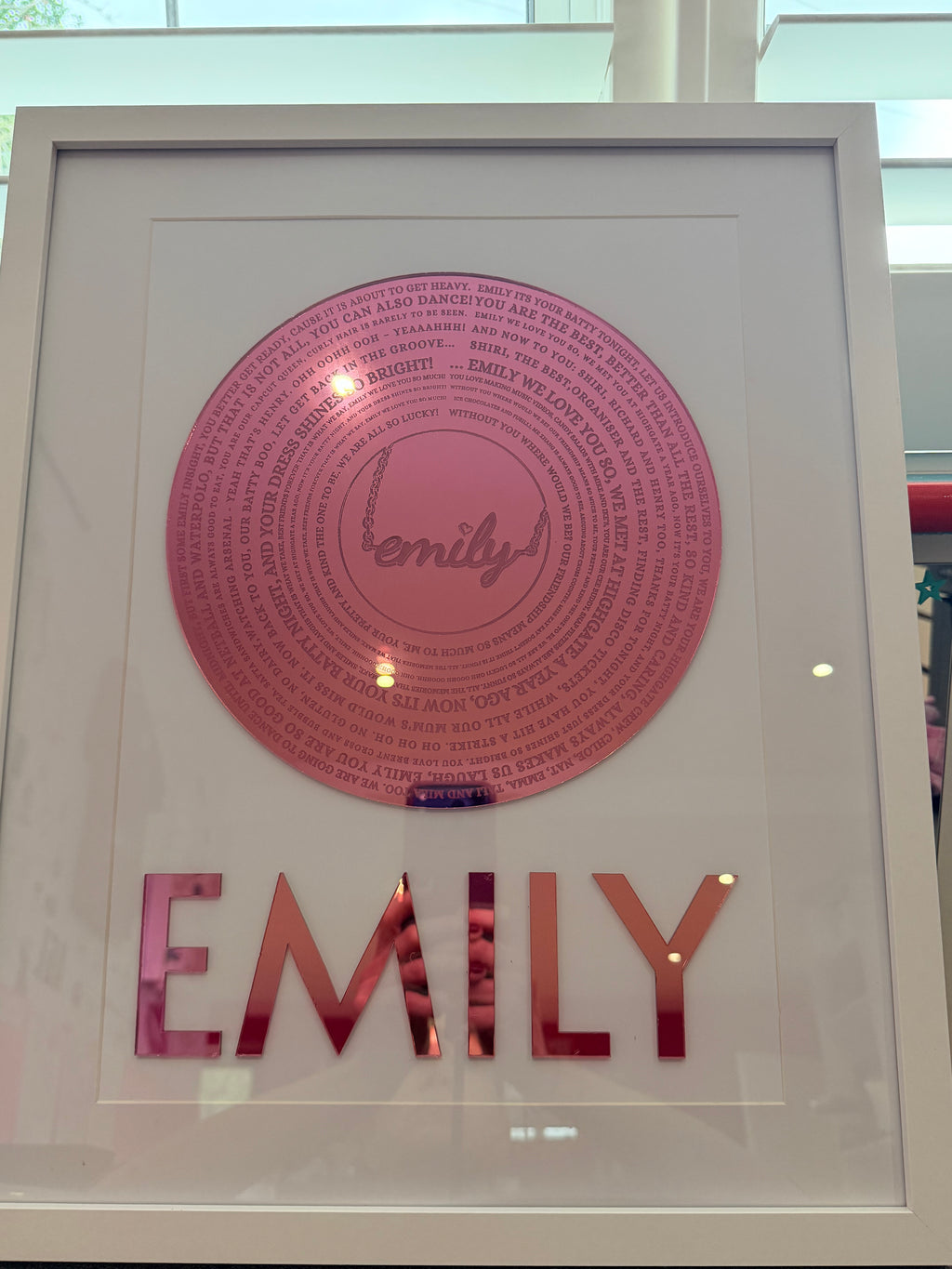 Song and Speech Acrylic Frame