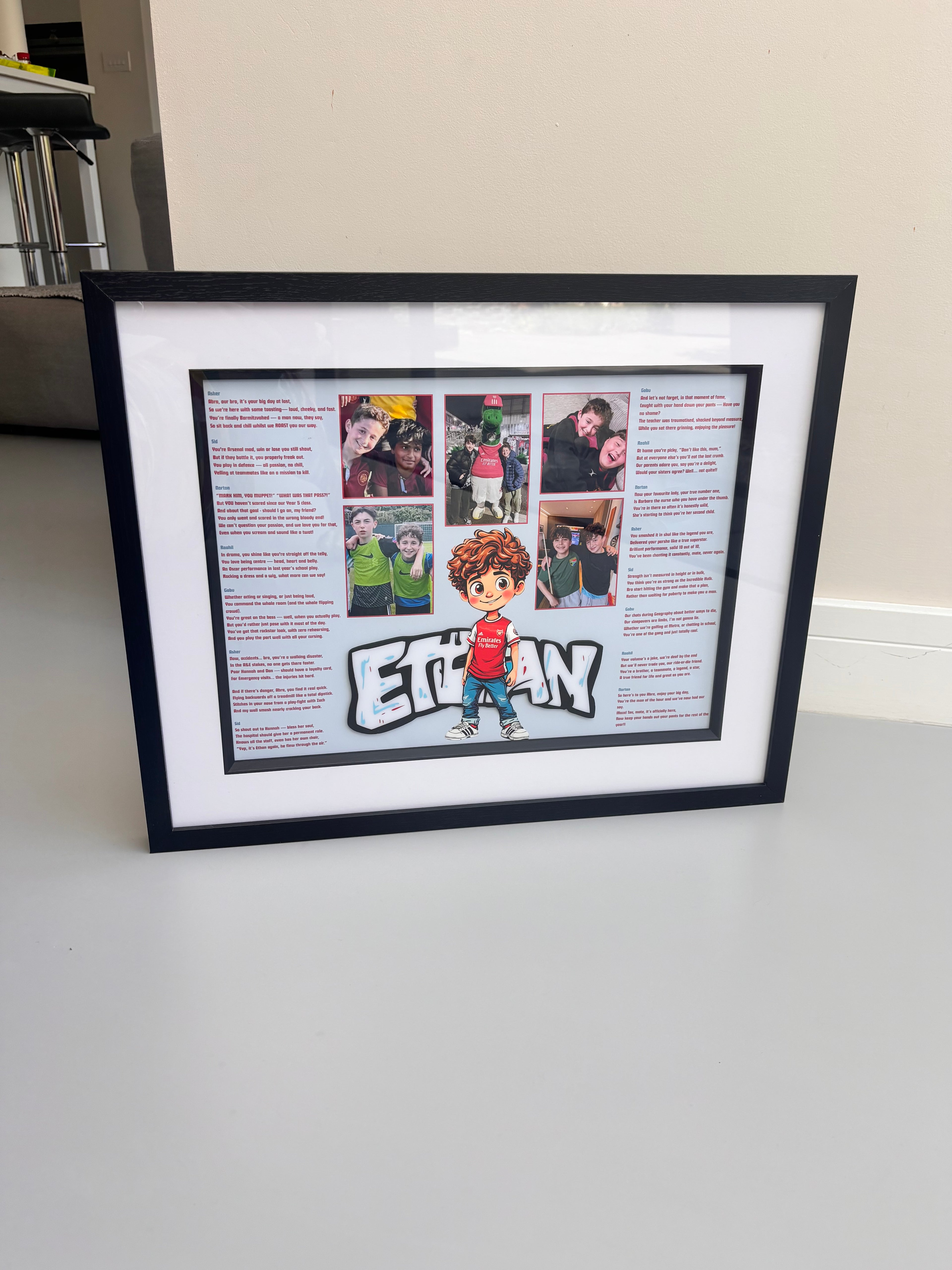 Framed Speech Gift with Photos
