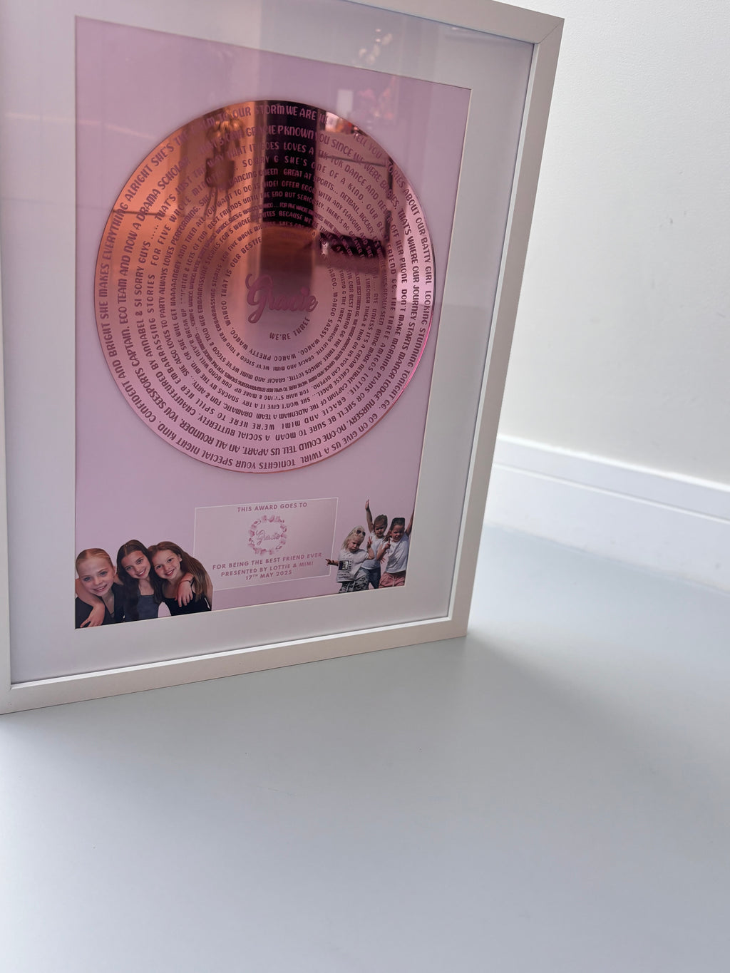 Song and Speech Acrylic Frame
