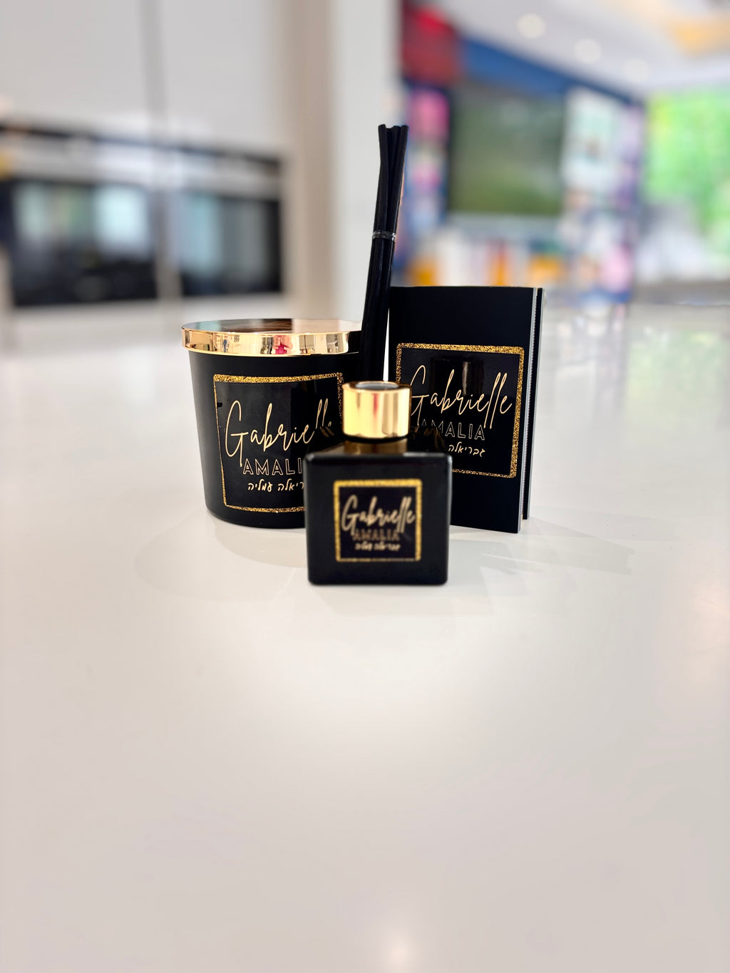 Luxury Personalised Candle, Diffuser & Matchbox Gift Set