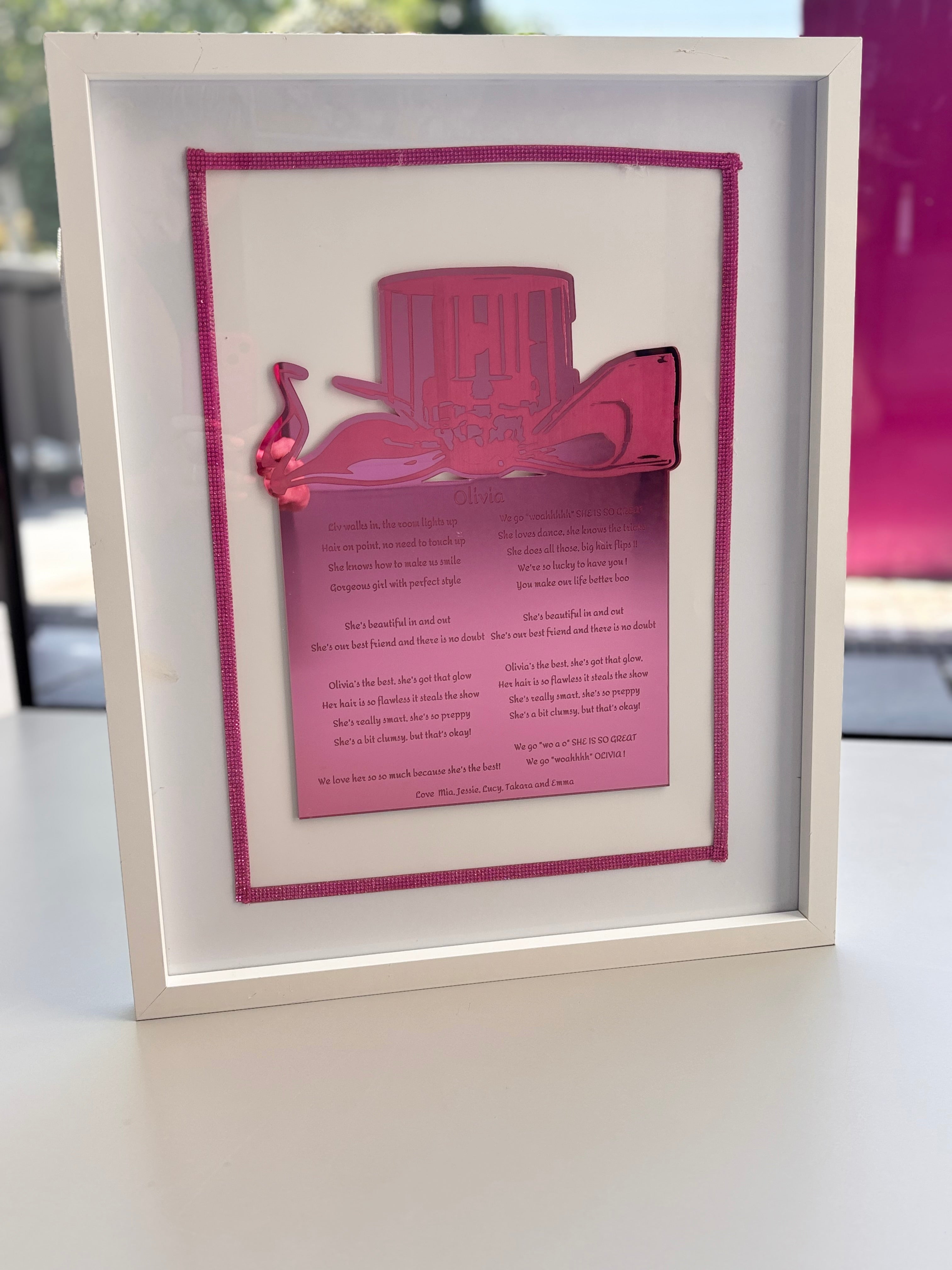 Song and Speech Acrylic Frame