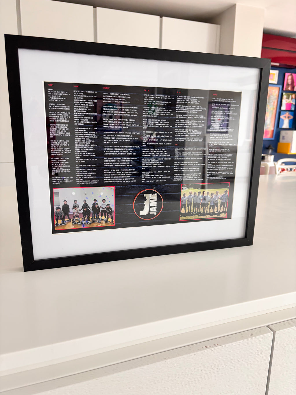 Framed Speech Gift with Photos