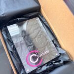 Acrylic photo frame with 'Charlotte' personalisation in pinks